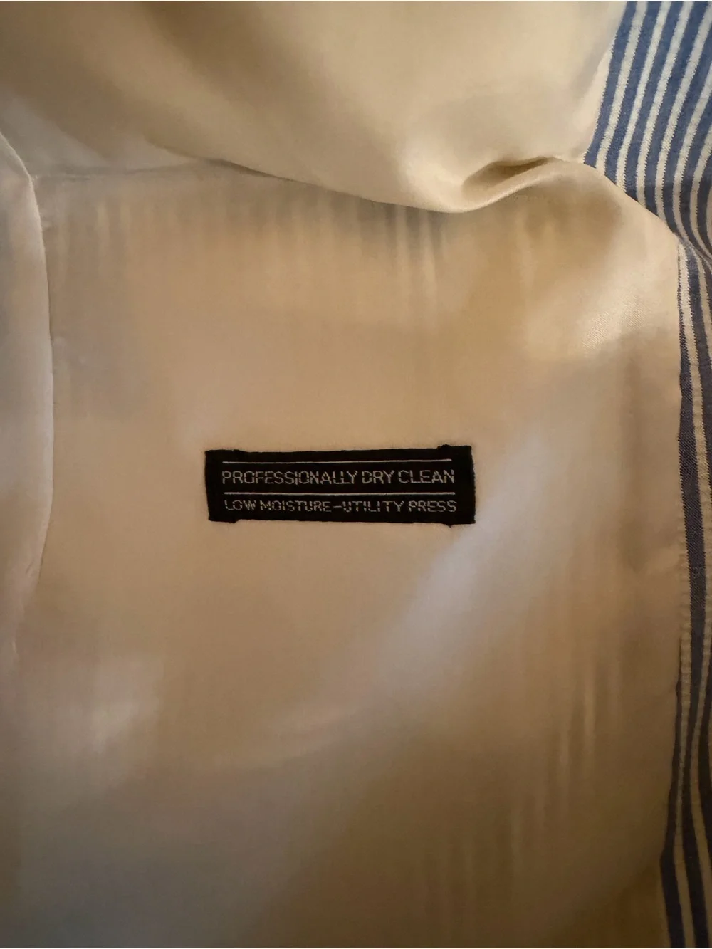 Men's Blue & White Striped Blazer - Classic Seersucker Style